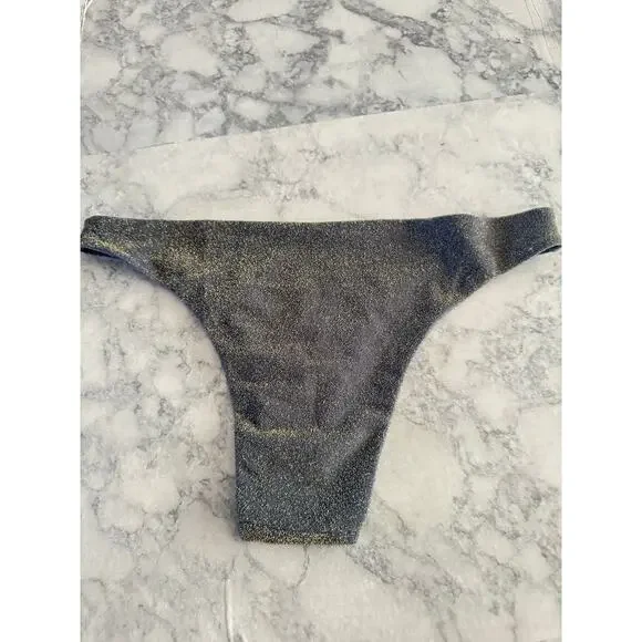 Aerie-Swimwear-large-blue-cheeky-bottoms-sparkly - Picture 2 of 3